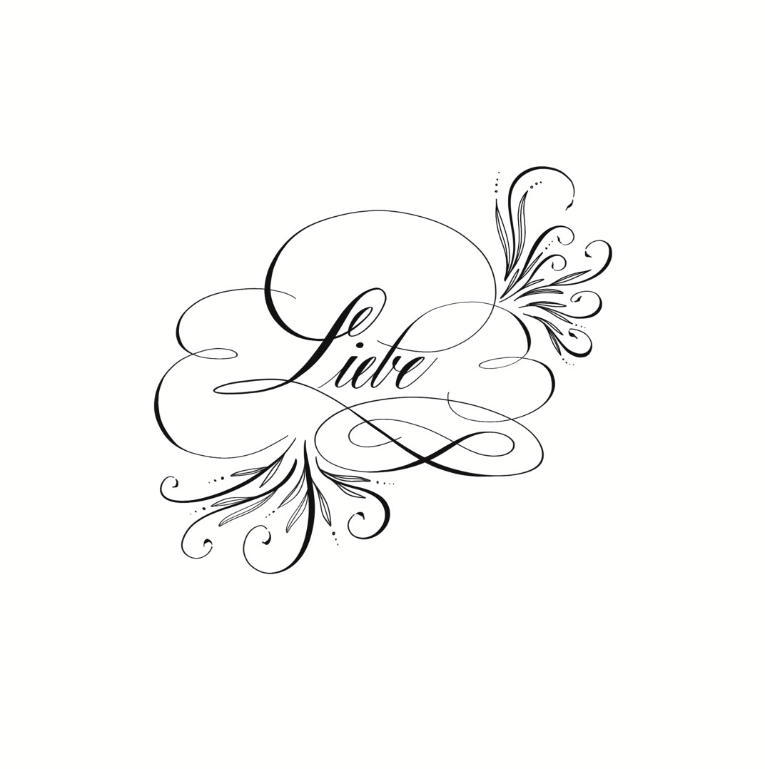 personalisierte und kalligraphierte namenskarten mit bleistift